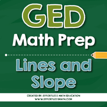 Preview of GED Math Preparation: Lines and Slope