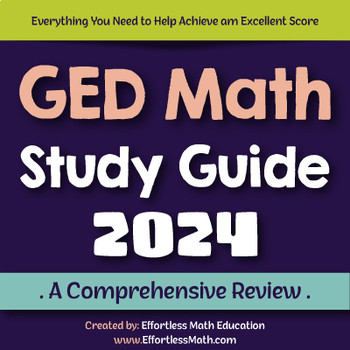 Preview of GED Math Study Guide 2024: A Comprehensive Review