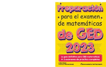 Preview of GED Math Test Prep (Spanish)