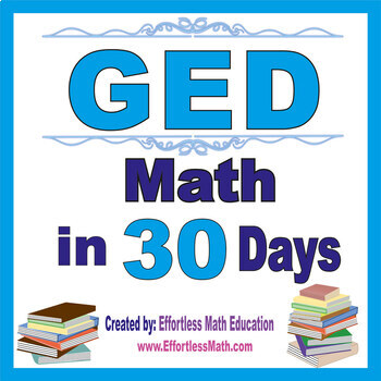 Preview of GED Math in 30 Days + 2 full-length GED Math practice tests