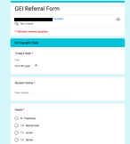 GEI Referral Google Form