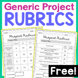 GENERIC Blank Rubrics for Any Project, Activity, or Novel 