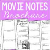 GENERIC MOVIE STUDY GUIDE Note Taking Graphic Organizer | 
