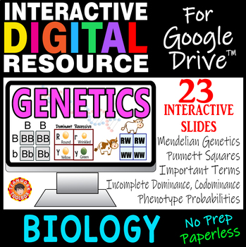 Preview of GENETICS  ~Biology~ Interactive Digital Resource for Google Drive~ Heredity