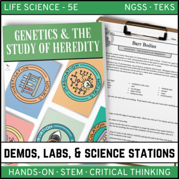 Preview of Genetics & The Study of Heredity - Demo, Labs, and Science Stations