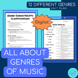 GENRES OF MUSIC UNIT | Middle School General Music | Digital