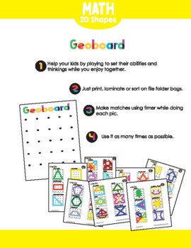 Preview of GEOBOARD - Printable