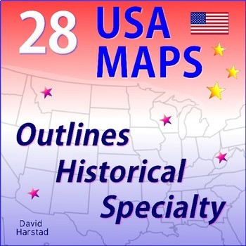 Preview of GEOGRAPHY | 28 USA Maps - Regions of the United States