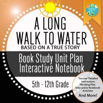 Preview of Africa Geography: A Long Walk to Water Interactive Notebook (LOST BOYS)