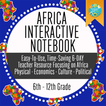 Preview of Africa Geography: Africa Interactive Notebook