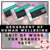 GEOGRAPHY OF HUMAN WELLBEING UNIT
