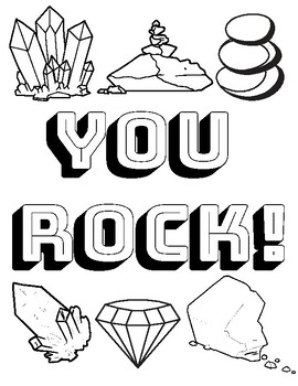 Rocks Coloring Worksheets Teaching Resources Tpt
