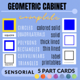 GEOMETRIC CABINET : 5 PART CARDS