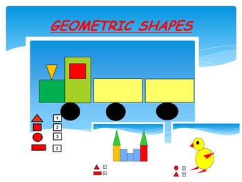 Preview of Shapes Math PowerPoint Presentation  Back to School Activities distance learning