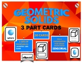 MONTESSORI GEOMETRIC SOLIDS 3 PART CARDS