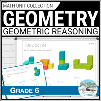 Preview of GEOMETRIC Reasoning Unit Lesson Plans Activities Assessment Grade 6 Ontario Math