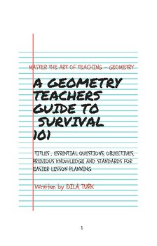 Preview of GEOMETRY LESSON PLANNING GUIDE - ALL YEAR CURRICULUM - NEXT GENERATION STANDARDS
