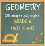 GEOMETRY UNIT (2D shapes and angles) - grade 6 - NEW ONTAR