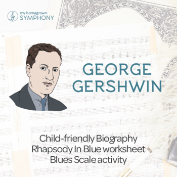 Preview of GEORGE GERSHWIN Lesson Plan with Rhapsody In Blue Music Listening Activity