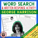 GEORGE HARRISON Music Word Search and Biography Research A