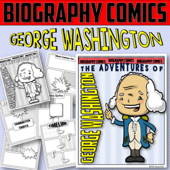 Preview of GEORGE WASHINGTON Biography Comics Research or Book Report | Graphic Novel