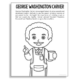 GEORGE WASHINGTON CARVER Inventor Coloring Page Poster Cra
