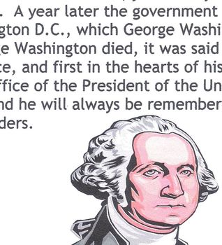 Preview of Bio GEORGE WASHINGTON, PATRIOT and PRESIDENT Lesson Read Comprehension Questions