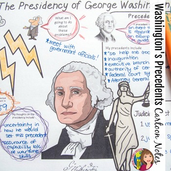 Preview of GEORGE WASHINGTON'S PRESIDENCY with Google Slides™