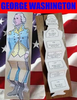 Preview of GEORGE WASHINGTON - TIMELINE FOLDABLE - English and Spanish