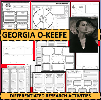 Preview of GEORGIA O'KEEFE Biographical Biography Research Activities