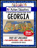GEORGIA State Symbols ADAPTED BOOK for Special Education a