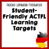 GERMAN ACTFL 5Cs student-friendly posters