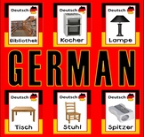 GERMAN AND ENGLISH FLASHCARDS LANGUAGE TEACHING RESOURCES 