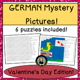 GERMAN Color By Number Mystery Pictures for Valentine's Da
