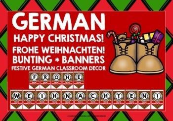 Preview of GERMAN CHRISTMAS BANNERS FREEBIE #1