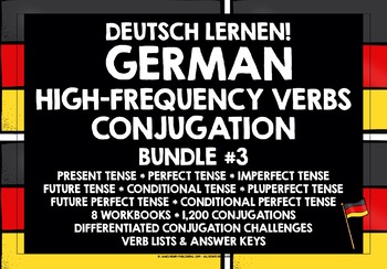 Preview of GERMAN CONJUGATION PRACTICE BUNDLE #3