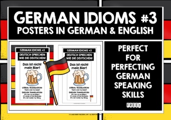 Preview of GERMAN IDIOMS POSTERS #3