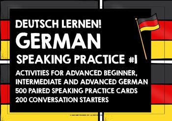 Preview of GERMAN SPEAKING ACTIVITIES BUNDLE #1