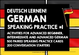 GERMAN SPEAKING ACTIVITIES BUNDLE #1