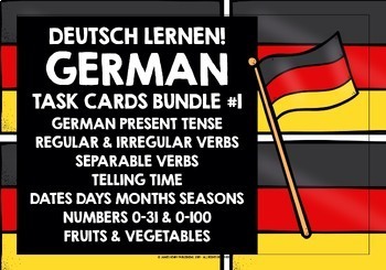 Preview of GERMAN TASK CARDS BUNDLE #1