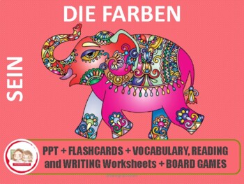 Preview of GERMAN THE COLOURS: DIE FARBEN. Pack to learn the colours in German