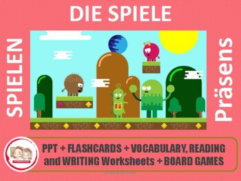 Preview of GERMAN THE GAMES: DIE SPIELE. Pack to learn about the games in German