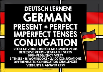 Preview of GERMAN QUICK CONJUGATION WORKBOOKS 3 TENSES #1