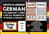 GERMAN VOCABULARY CARDS & WORKBOOK #1