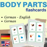 GERMAN body parts flashcards