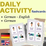 GERMAN daily activities flashcards