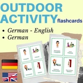 GERMAN outdoor activity flashcards