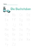 GERMAN writing G1 - ABC tracing letters 