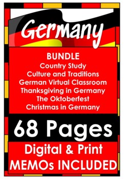 Preview of GERMANY BUNDLE Country Study, Culture and Traditions, Oktoberfest, Thanksgiving!