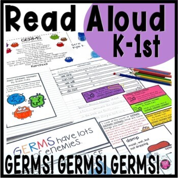 Preview of GERMS Science Activities Kindergarten and First Grade Germs Germs Germs Reading